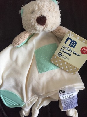 mothercare comforter teddy bear blankie